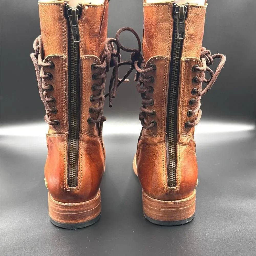 Bet Stu Fen Mid Calf Leather Boot - Picture 5 of 13